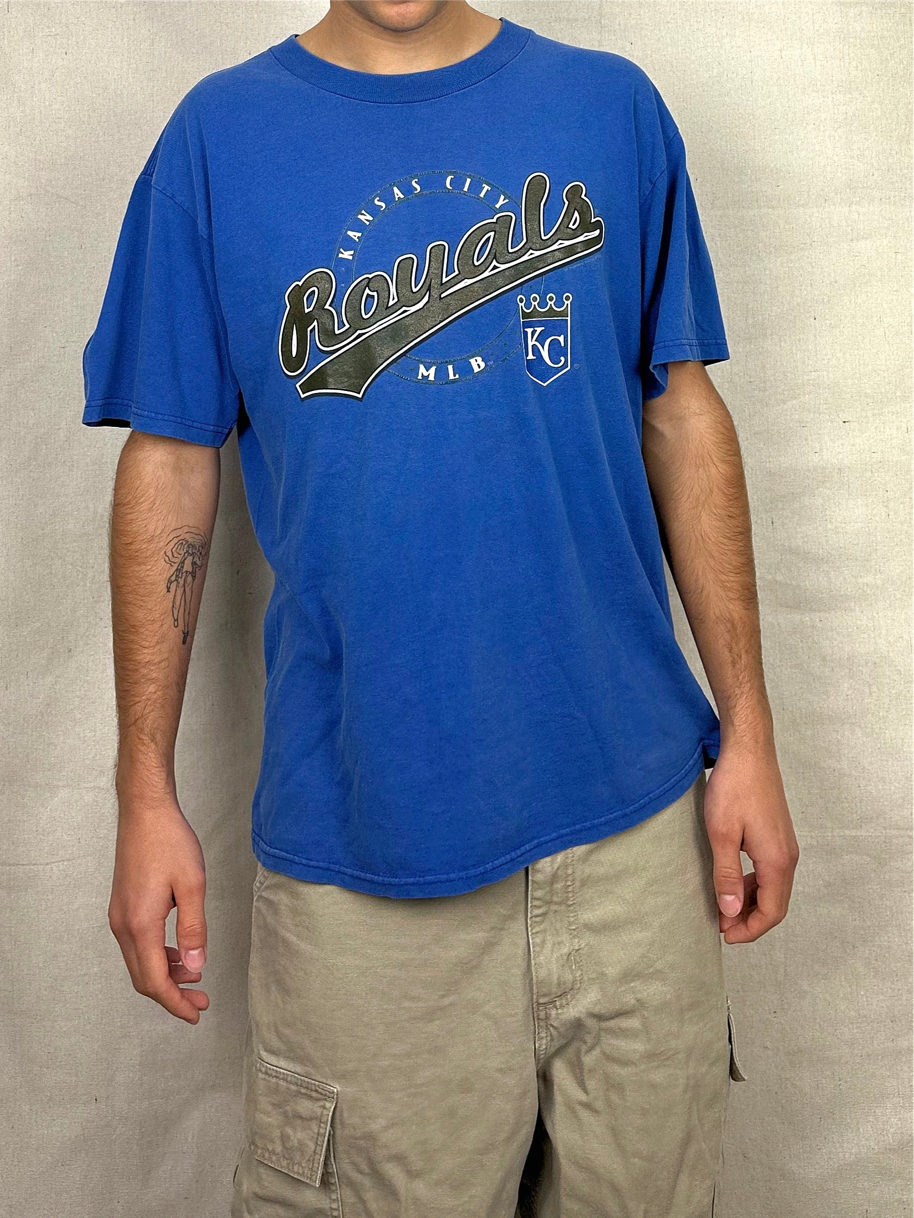 MLB, Tops, Mlb Blue Ladies Kansas City Royals Tee Shirt Sm