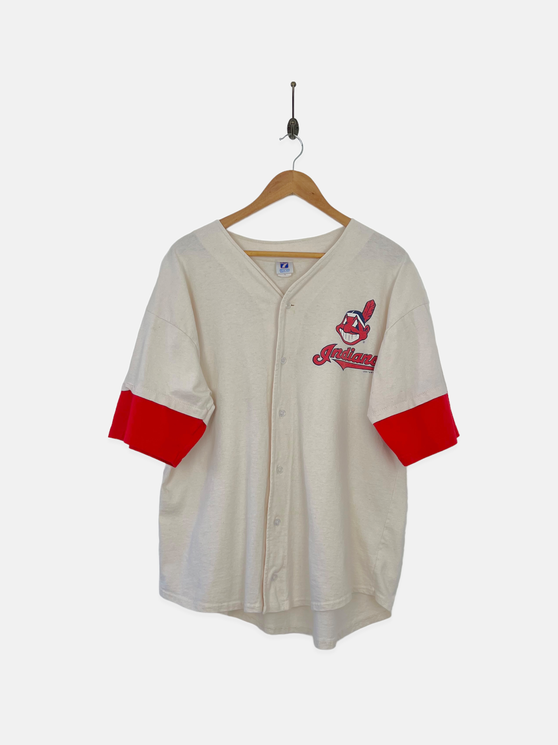 1995 Cleveland Indians MLB USA Made Vintage Baseball Jersey