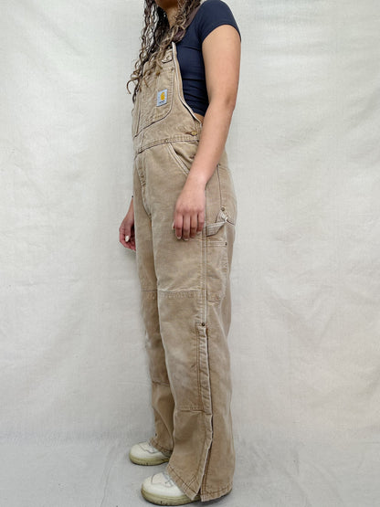 90's Carhartt Heavy Duty USA Made Vintage Dungarees/Overalls up to Size 36"