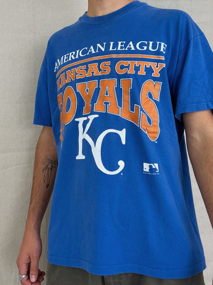 1992 Kansas City Royals MLB USA Made Vintage T-Shirt Size M