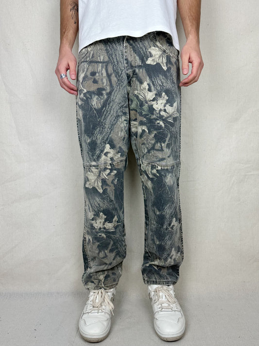 90's Wrangler Realtree Camo Vintage Double Knee Jeans Size 32x31