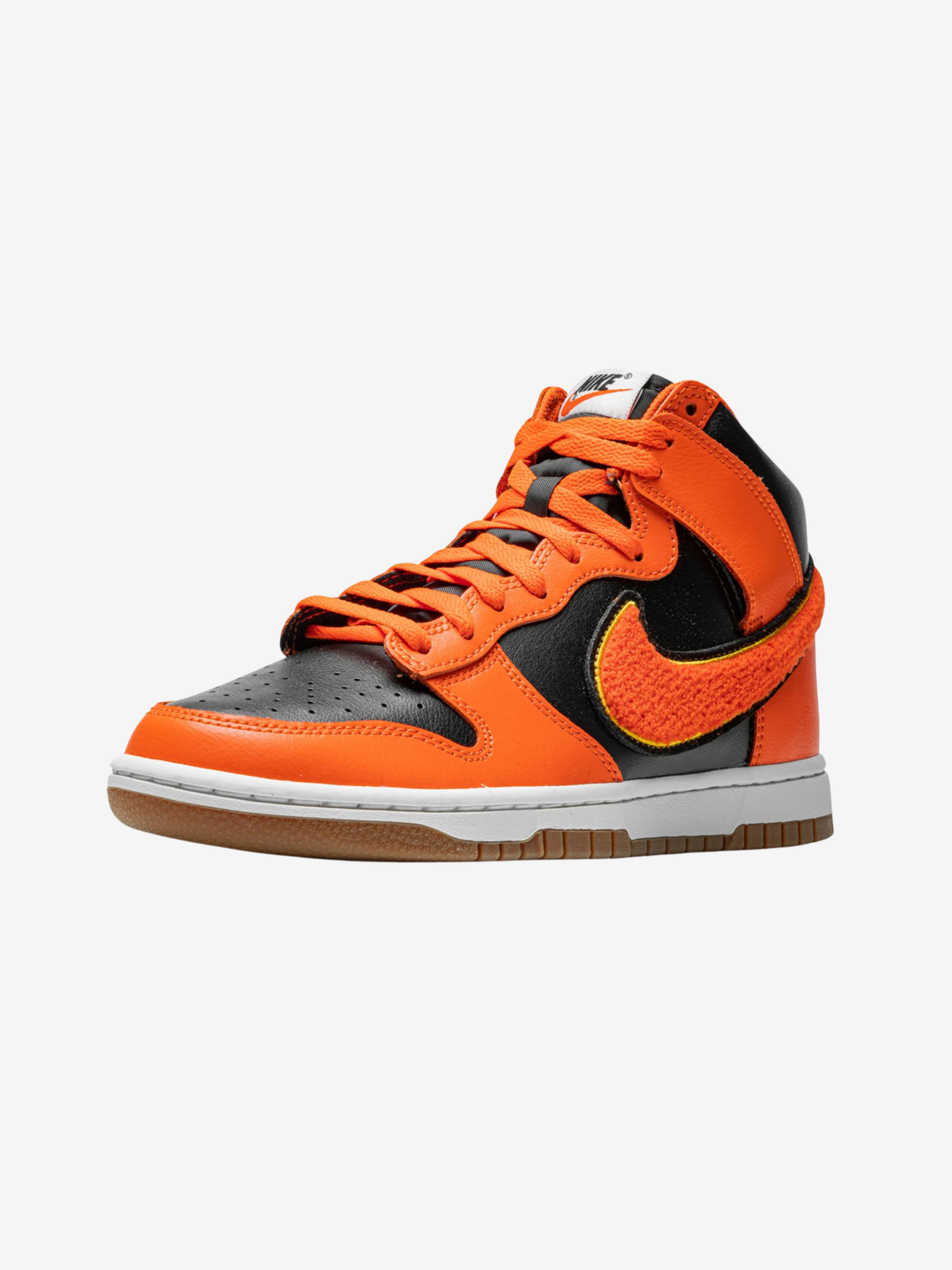 Black 'shoes hotsell with orange swoosh