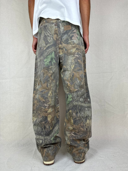 90's Walls Outdoors Realtree Camo Vintage Denim Jeans Size 32x32