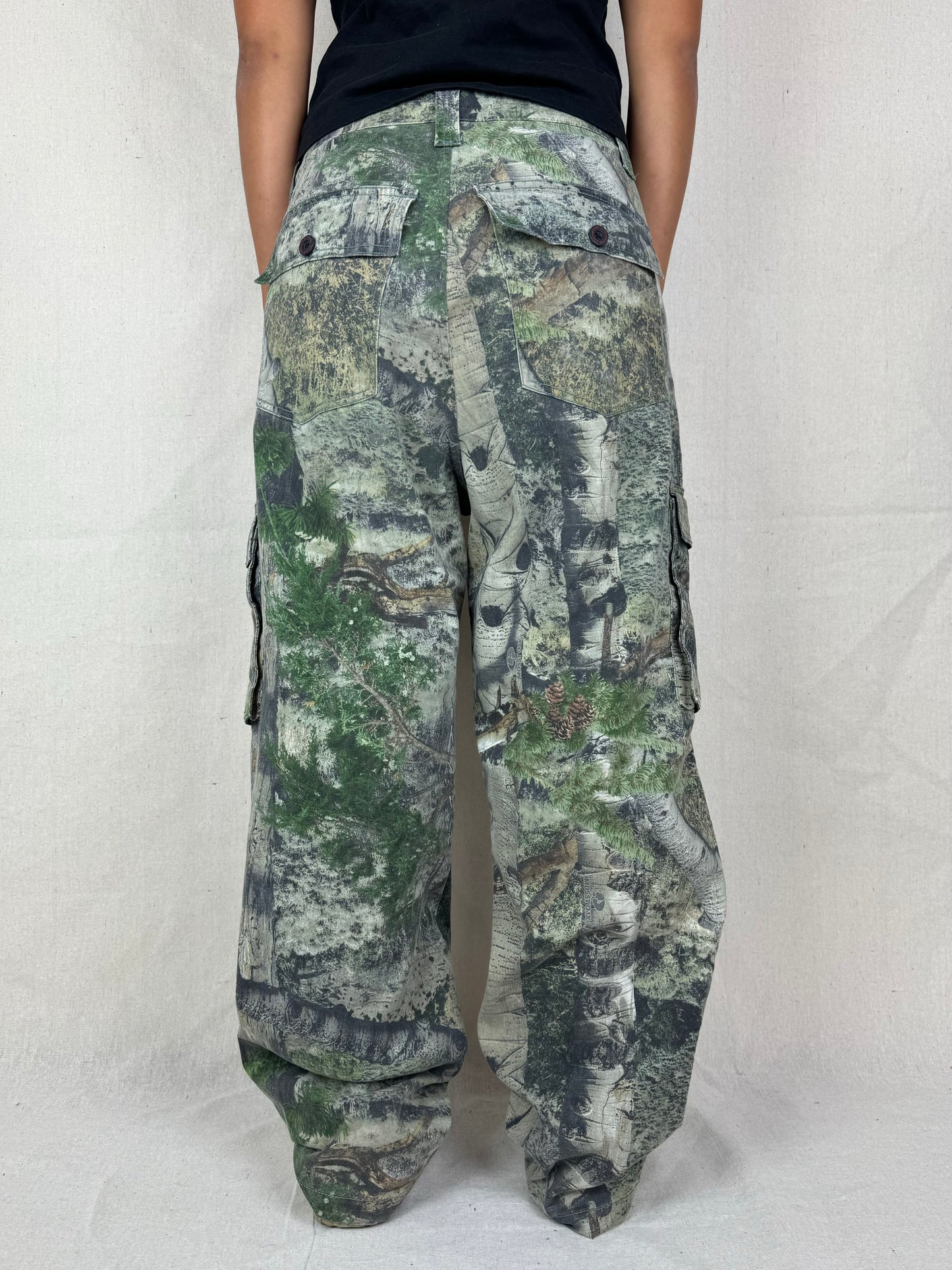 90's Mossyoak Realtree Camo Vintage Cargo Pants Size 31x30