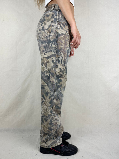 90's Wrangler Realtree Camo Double Knee Vintage Jeans Size 31x29