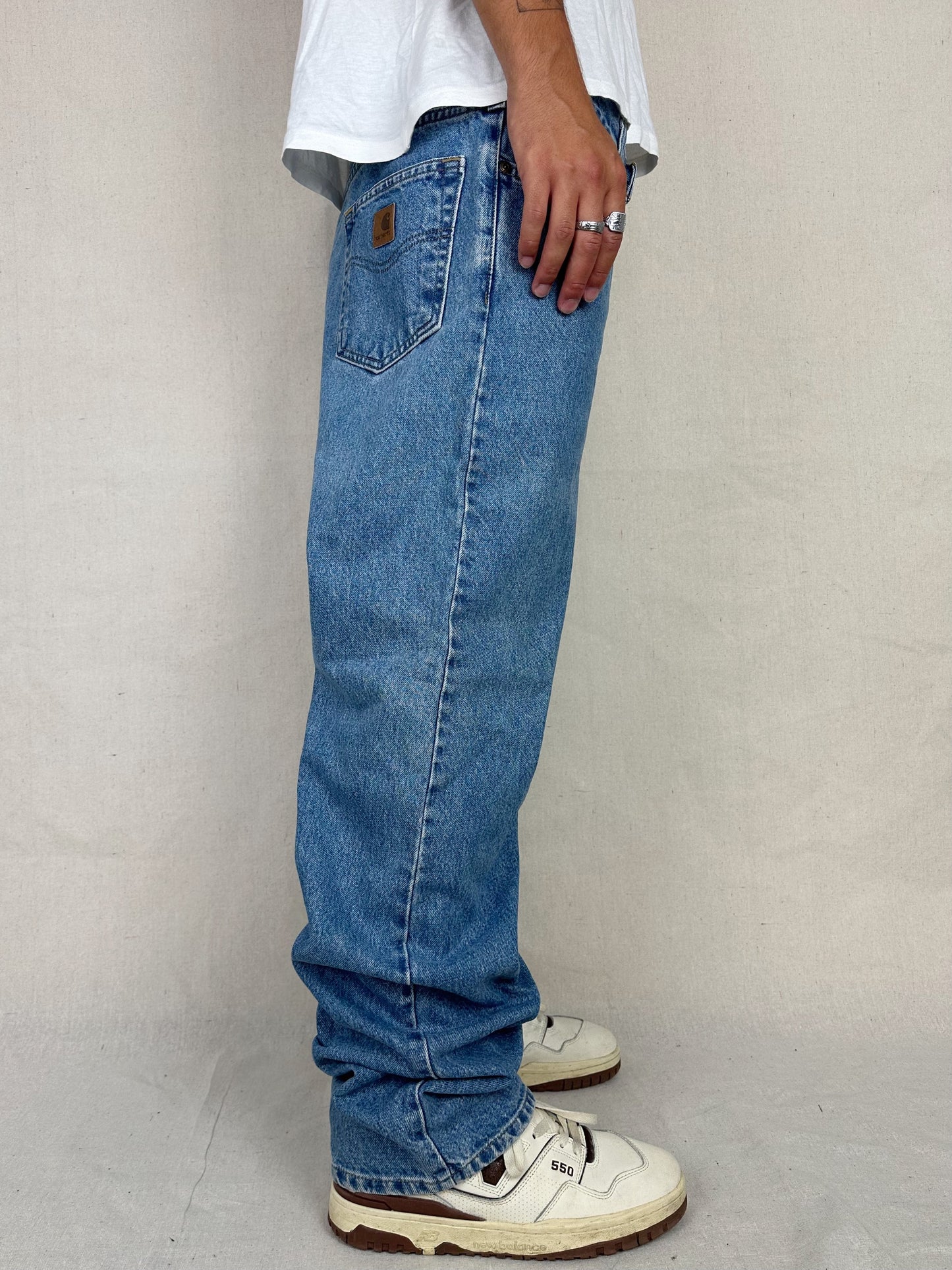 90's Carhartt Heavy Duty Vintage Jeans Size 38x35