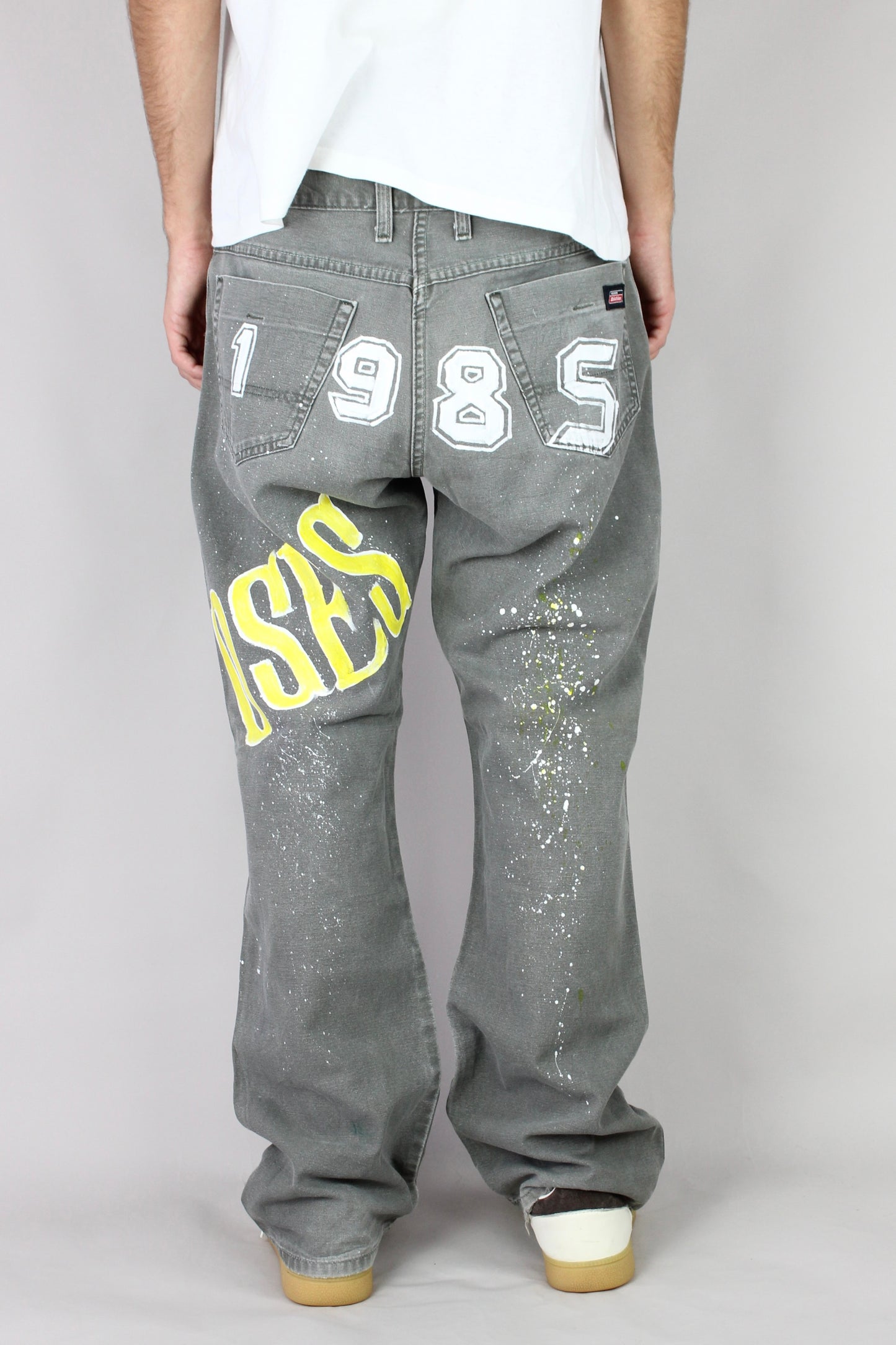 90's Dickies Guns N' Roses Painted Vintage Jeans Size 35x32