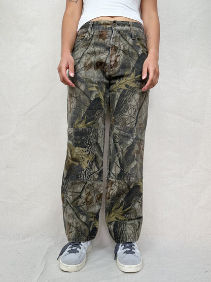 90's Realtree Camo Vintage Double-Knee Jeans Size 30x29