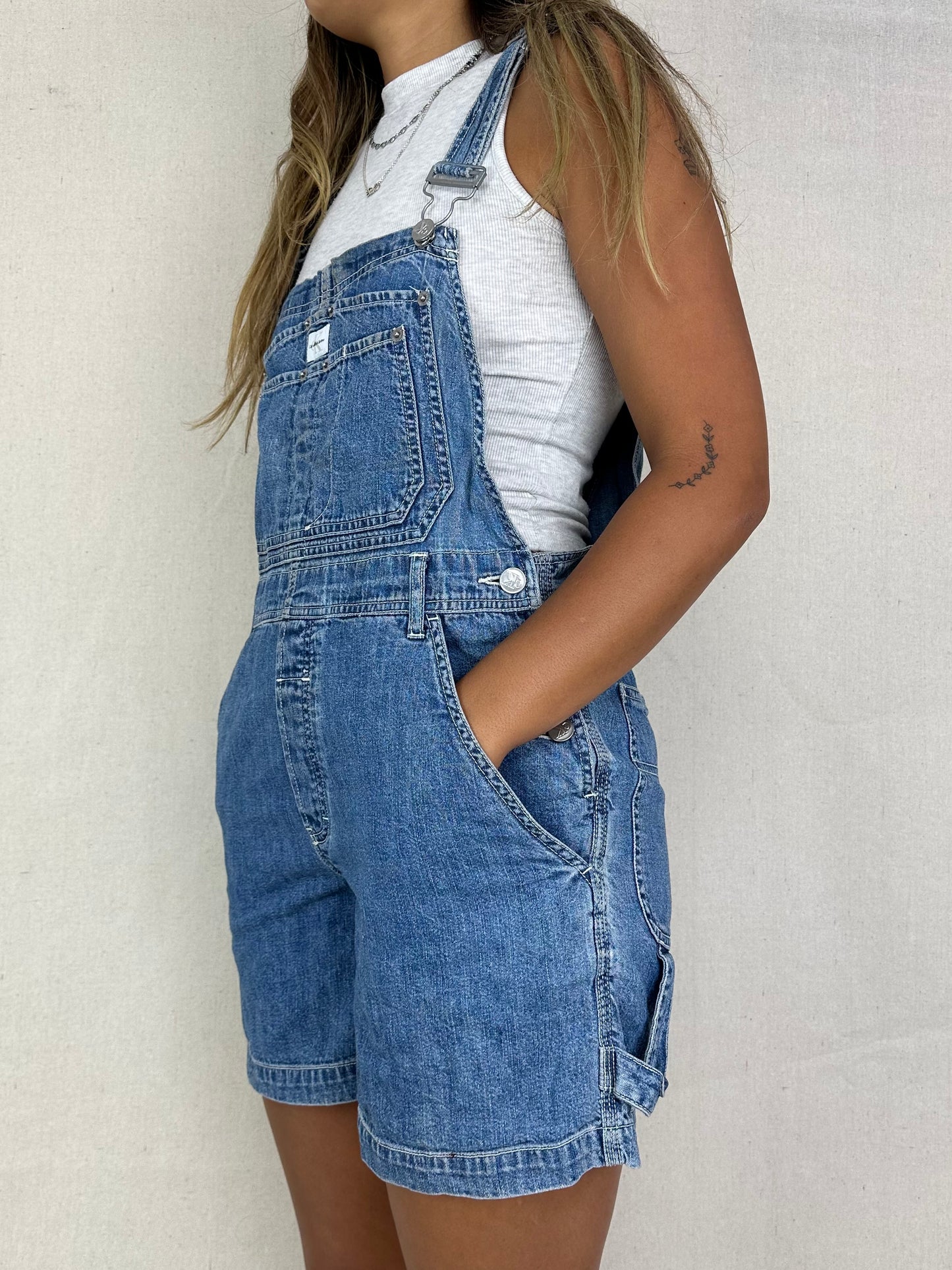 90's Calvin Klein Jeans Denim Overalls Shorts