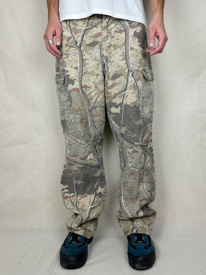 90's Realtree Camo Vintage Cargo Pants Size 38x32