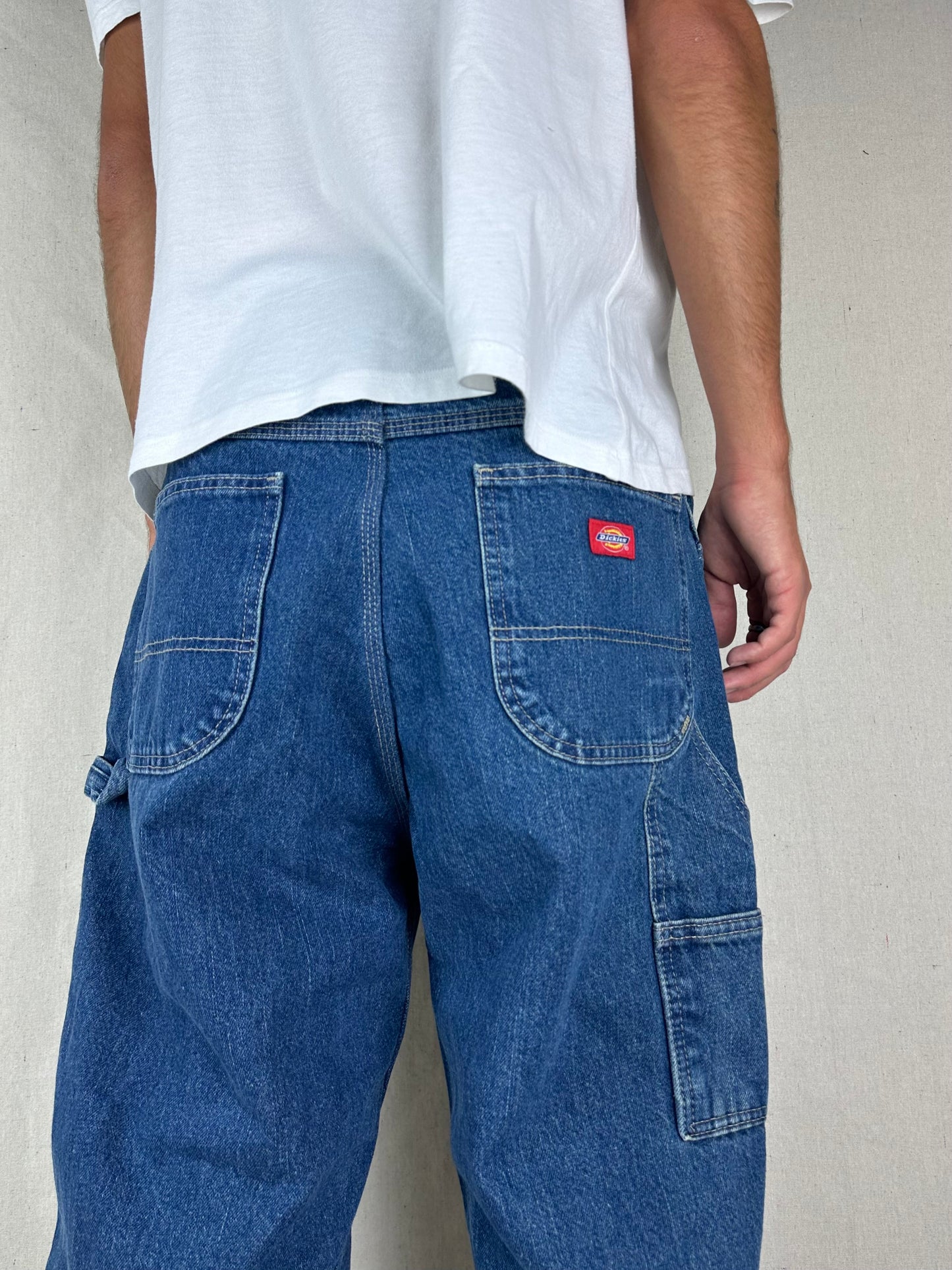 90's Dickies Heavy Duty Vintage Carpenter Jeans Size 34x33