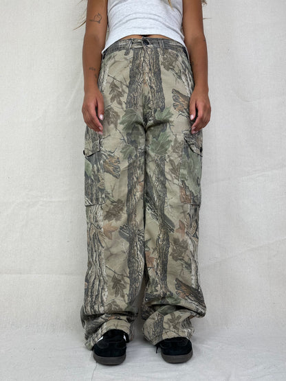 90's Realtree Camo USA Made Vintage Cargo Pants Size 30x34