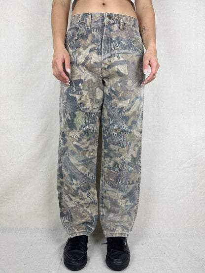 90's Wrangler Realtree Camo Double Knee Vintage Jeans Size 31x29