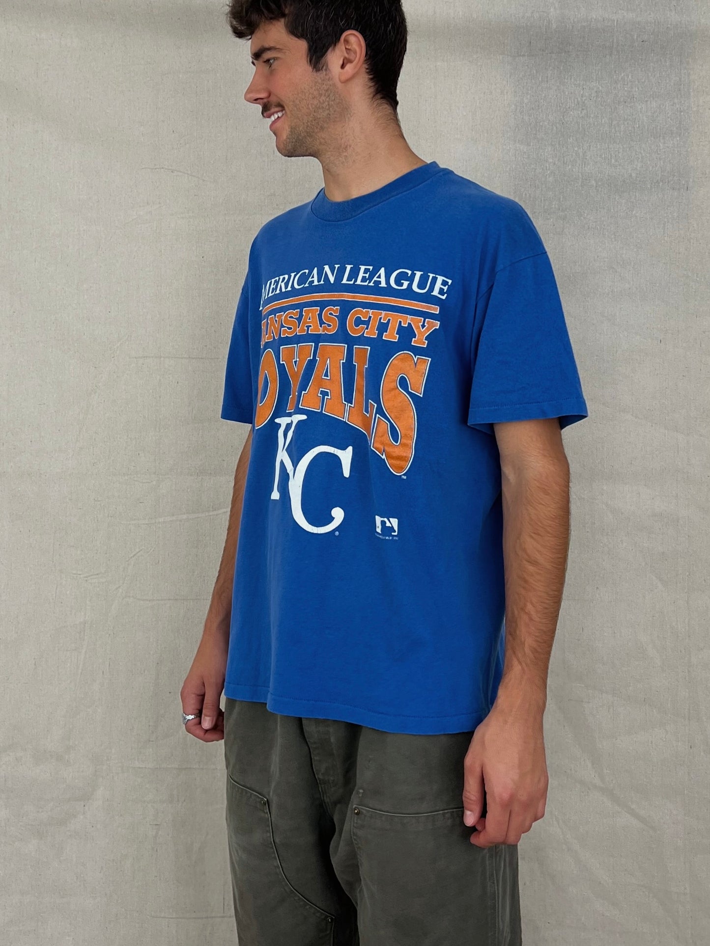 1992 Kansas City Royals MLB USA Made Vintage T-Shirt Size M