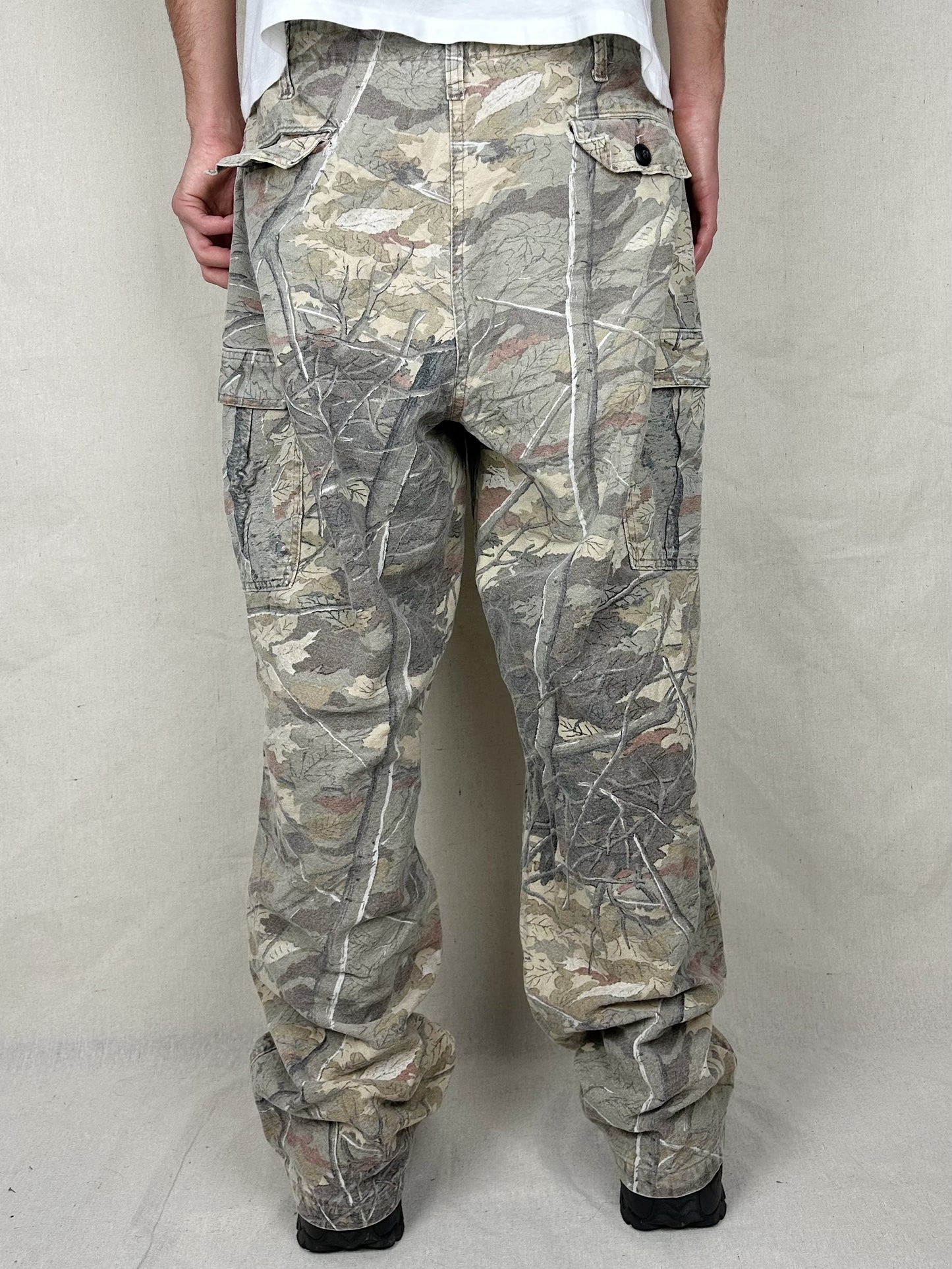 90's Realtree Camo Vintage Cargo Pants Size 38x32