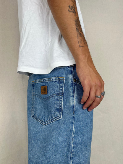 90's Carhartt Heavy Duty Vintage Jeans Size 38x35