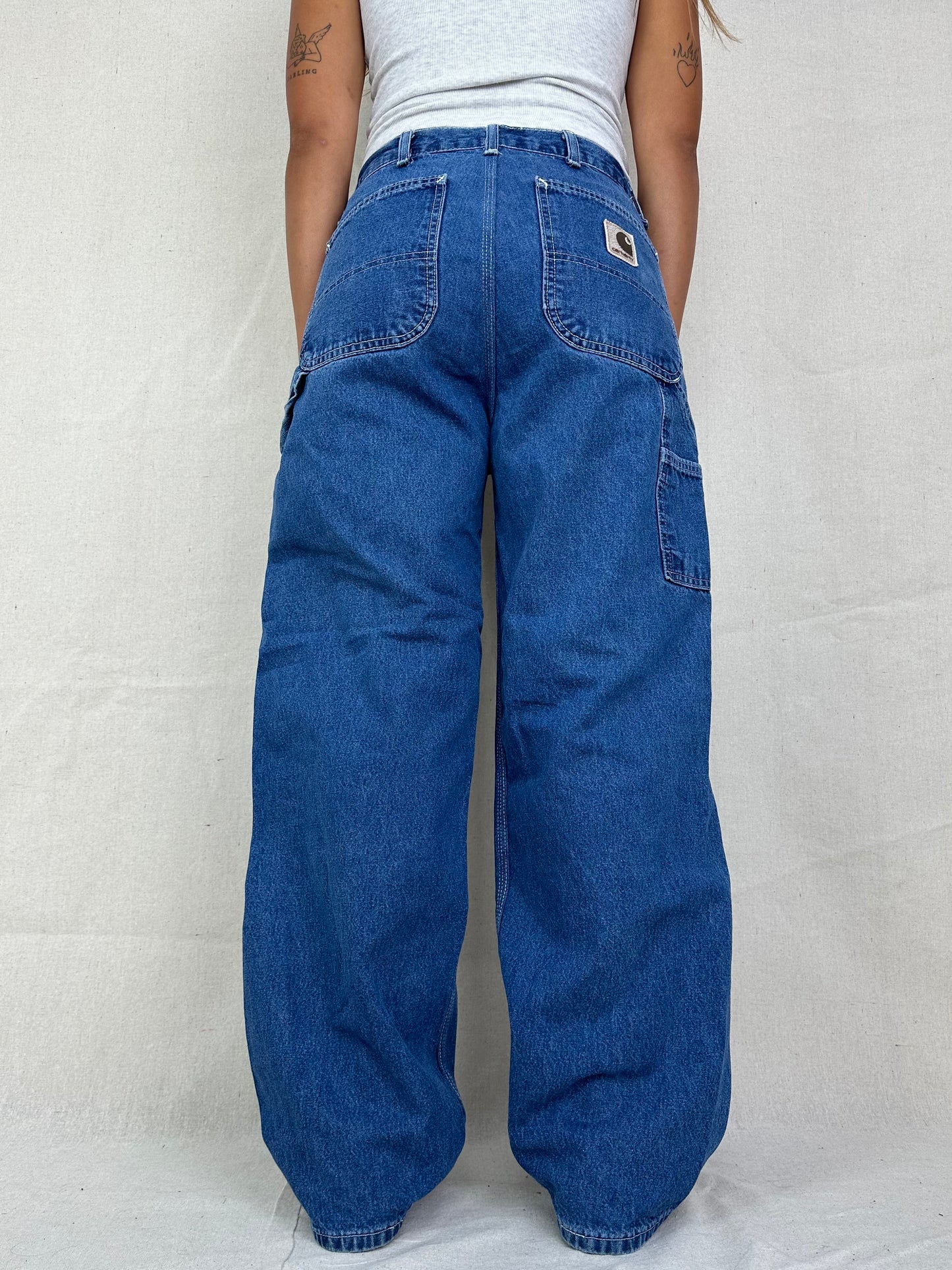 90's Carhartt USA Made Vintage Carpenter Jeans Size 30x30