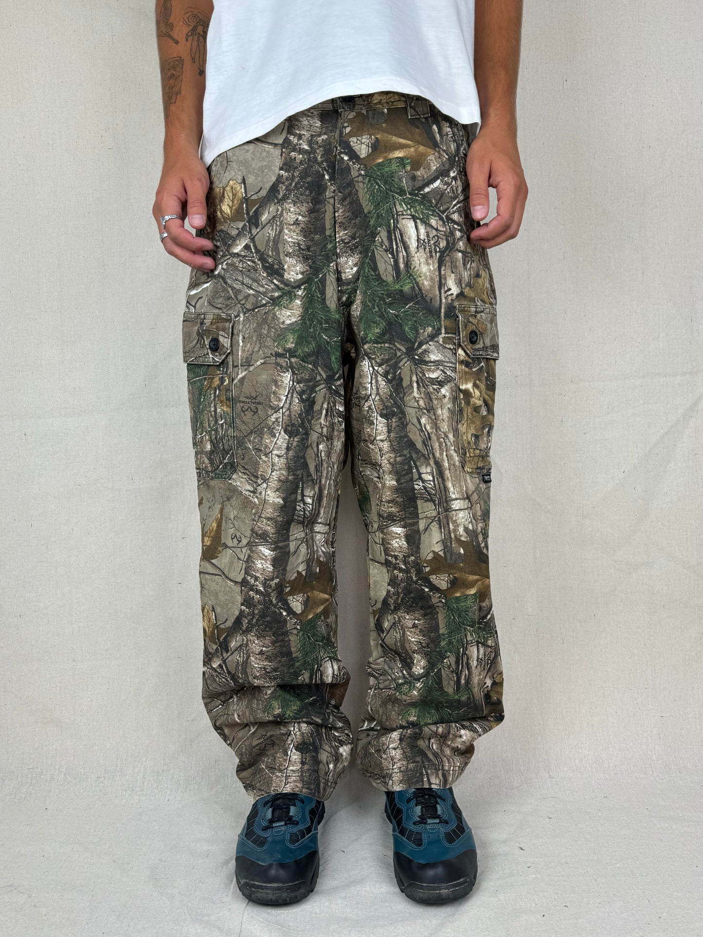 90's Realtree Camo Vintage Cargo Pants Size 35x31