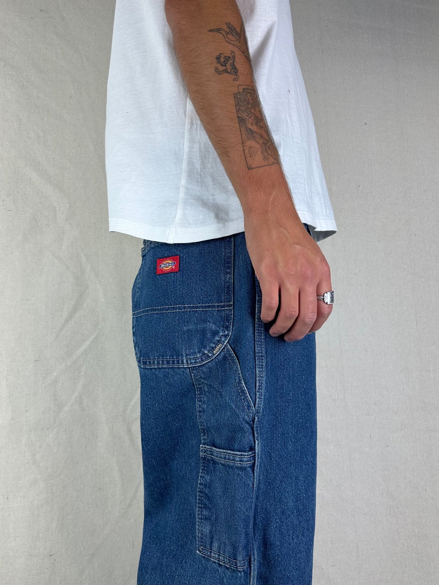 90's Dickies Heavy Duty Vintage Carpenter Jeans Size 34x33