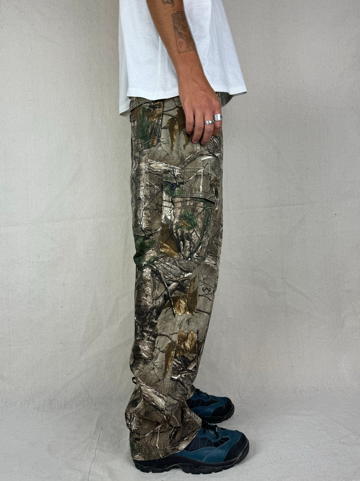 90's Realtree Camo Vintage Cargo Pants Size 35x31