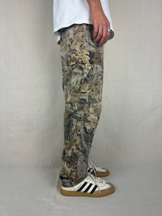 90's Realtree Camo USA Made Vintage Cargo Pants Size 34x33