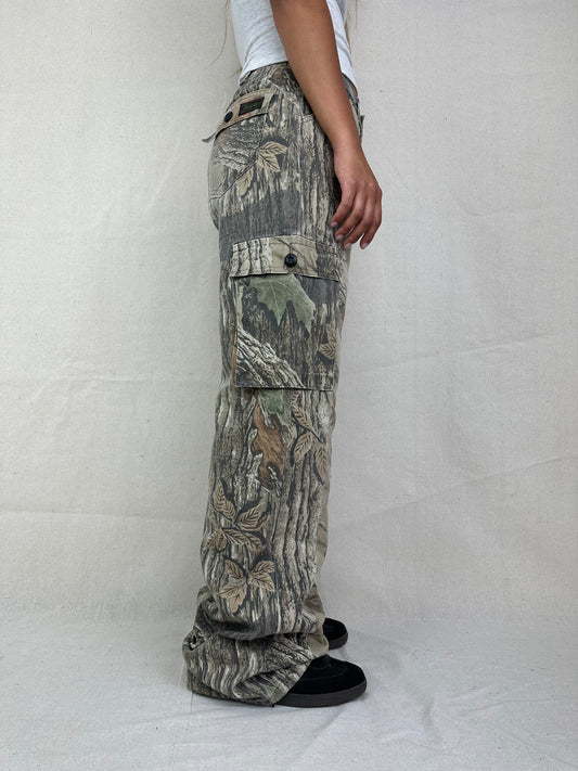 90's Realtree Camo USA Made Vintage Cargo Pants Size 30x34