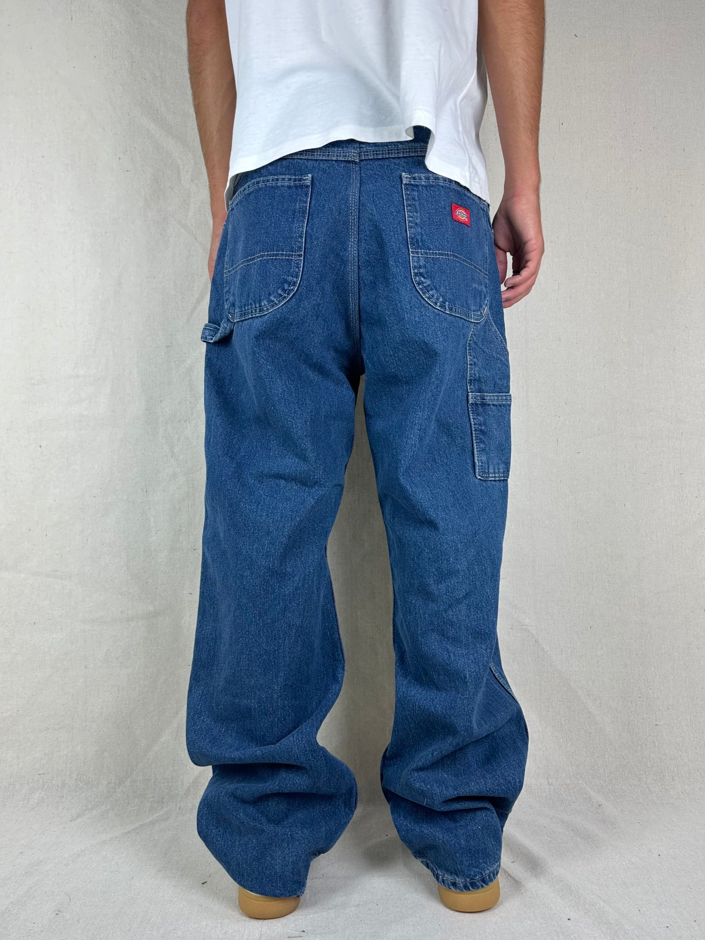 90's Dickies Heavy Duty Vintage Carpenter Jeans Size 34x33