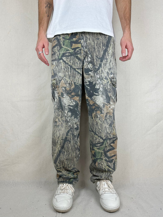 90's Realtree Camo Vintage Cargo Pants Size 34x32