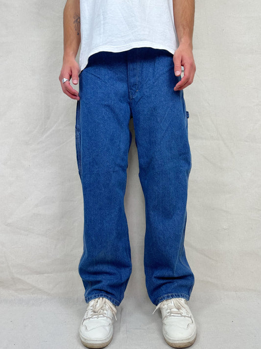 90's Dickies Heavy Duty Vintage Carpenter Jeans Size 32x31