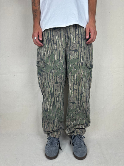 90's Realtree Camo USA Made Vintage Cargo Pants Size 35x31