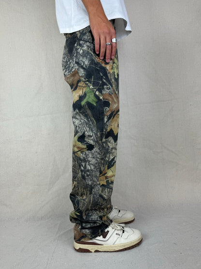 90's Redhead Realtree Camo Vintage Denim Jeans Size 33x33