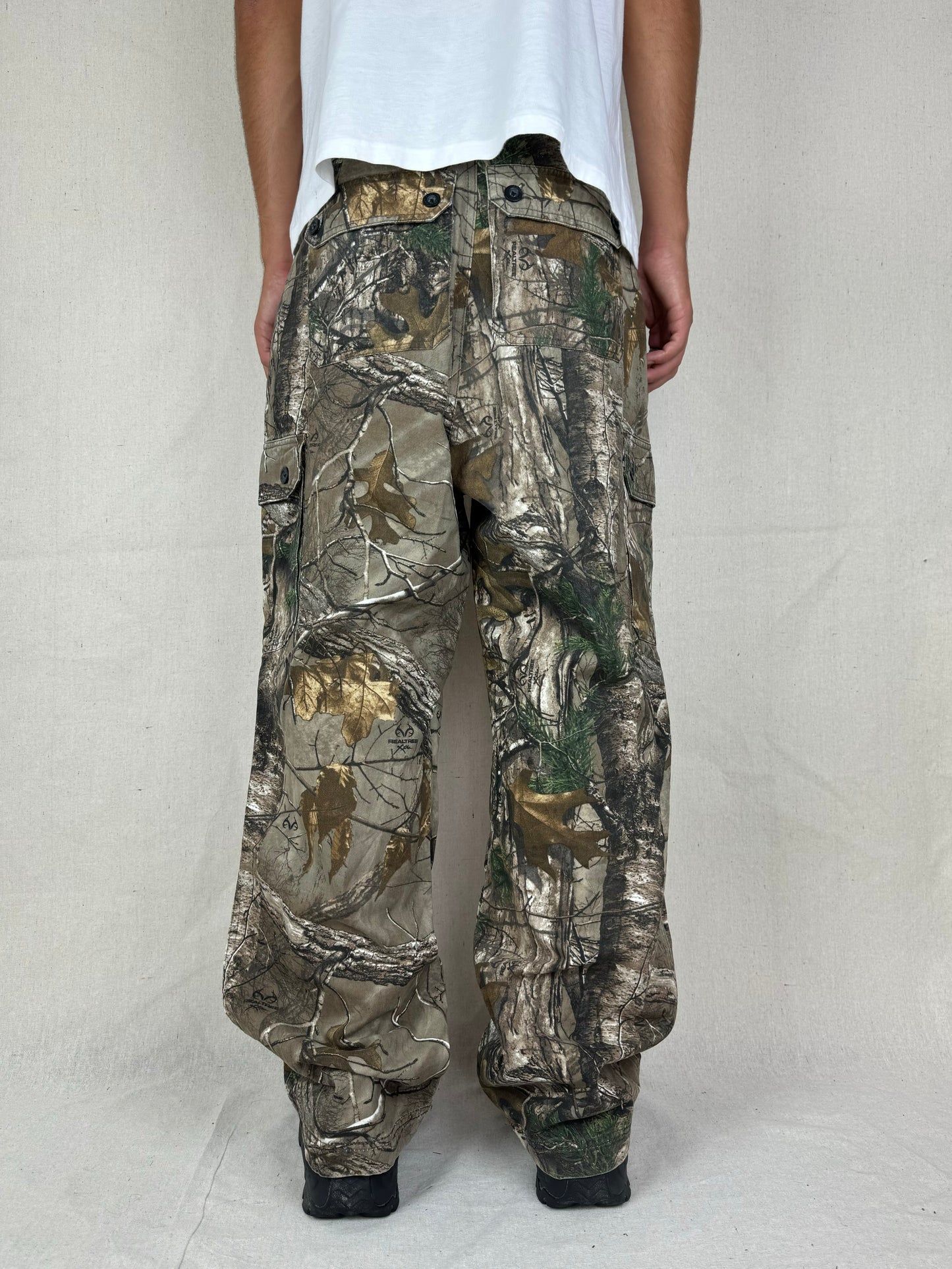 90's Realtree Camo Vintage Cargo Pants Size 35x31