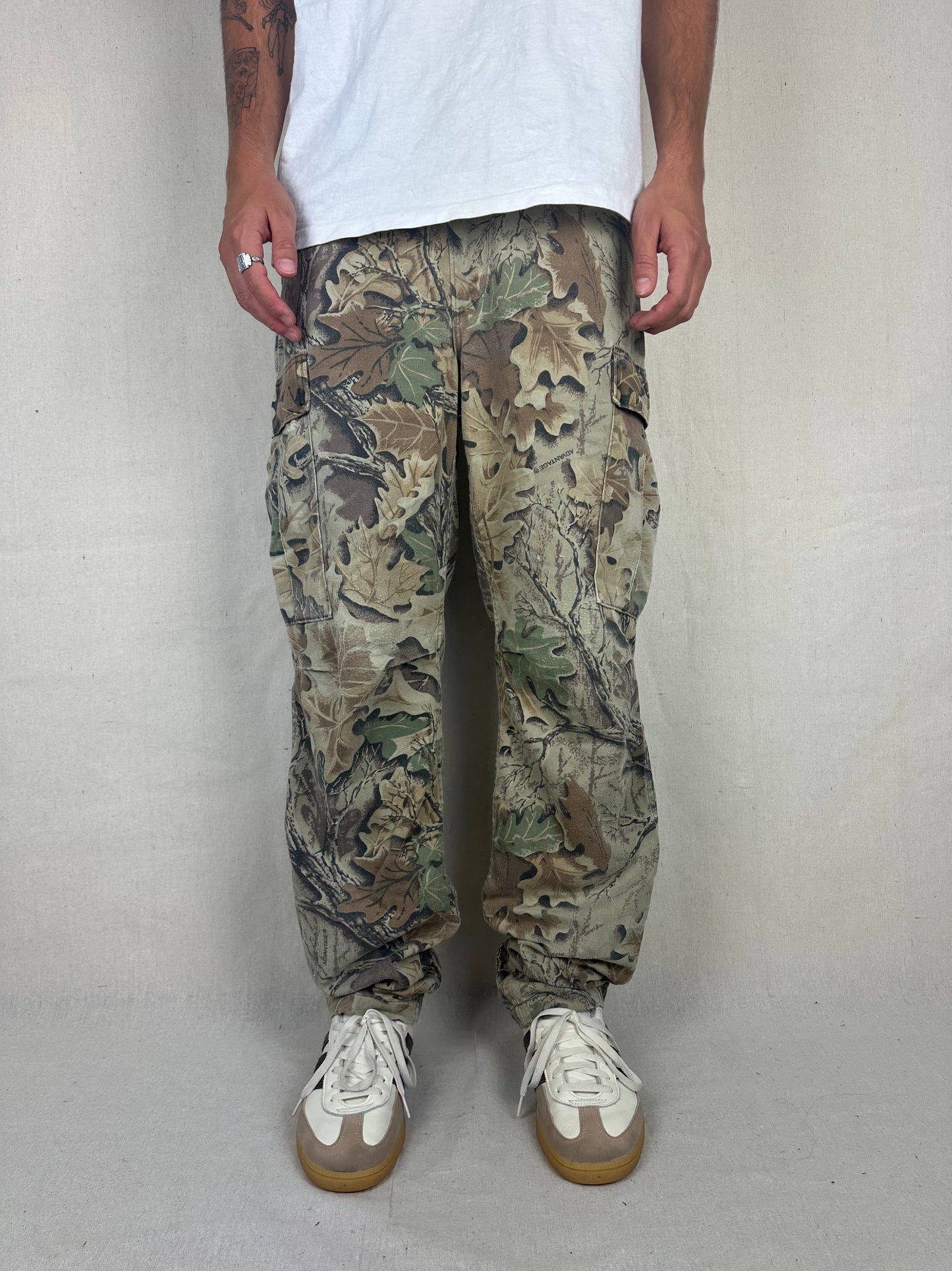 90's Realtree Camo USA Made Vintage Cargo Pants Size 34x33