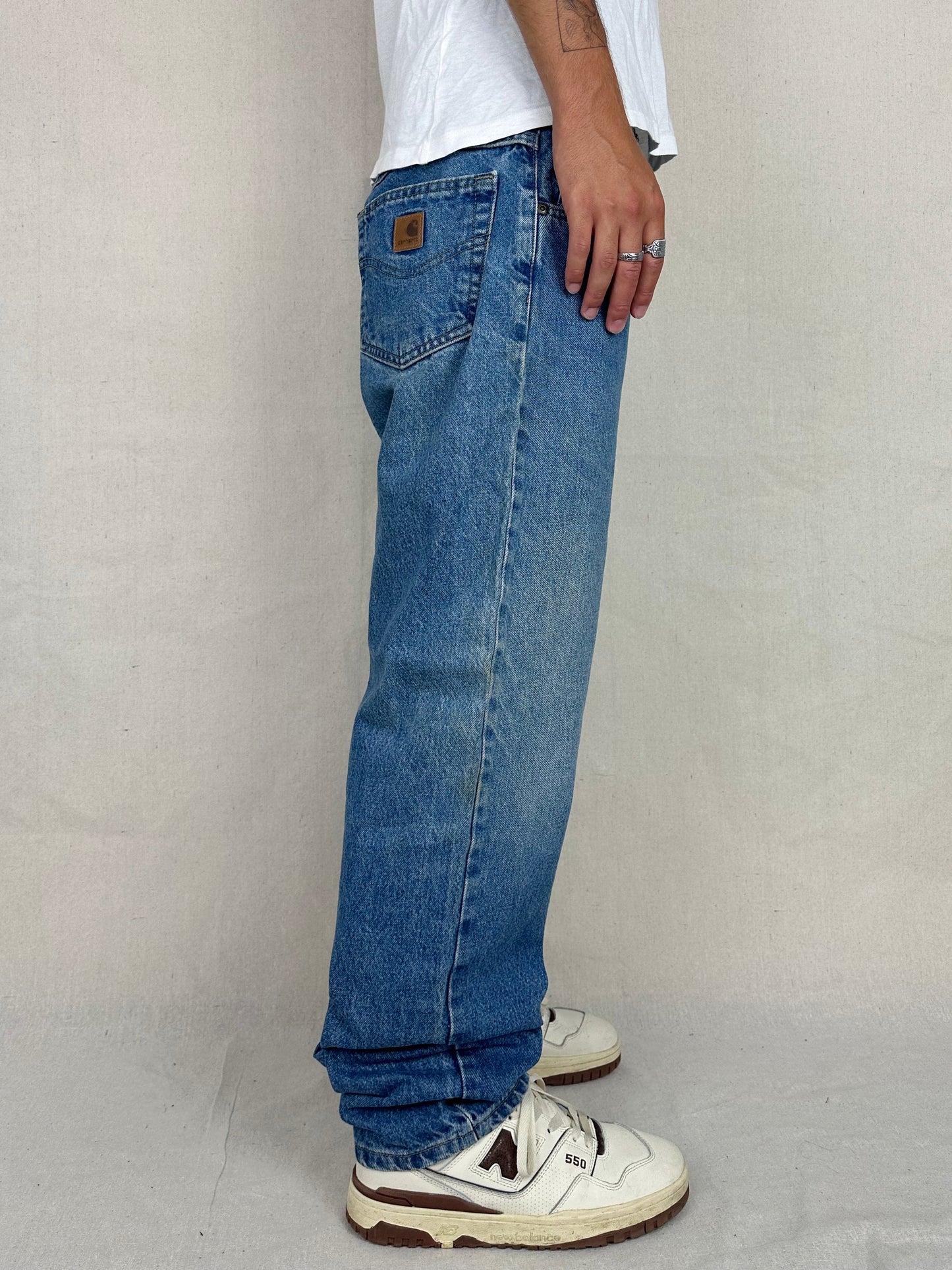 90's Carhartt Heavy Duty Vintage Jeans Size 38x33