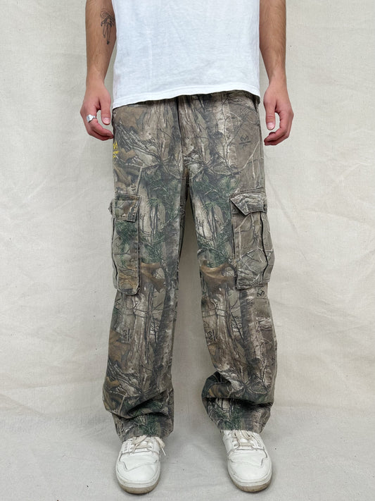 90's Realtree Camo Vintage Cargo Pants Size 38x32