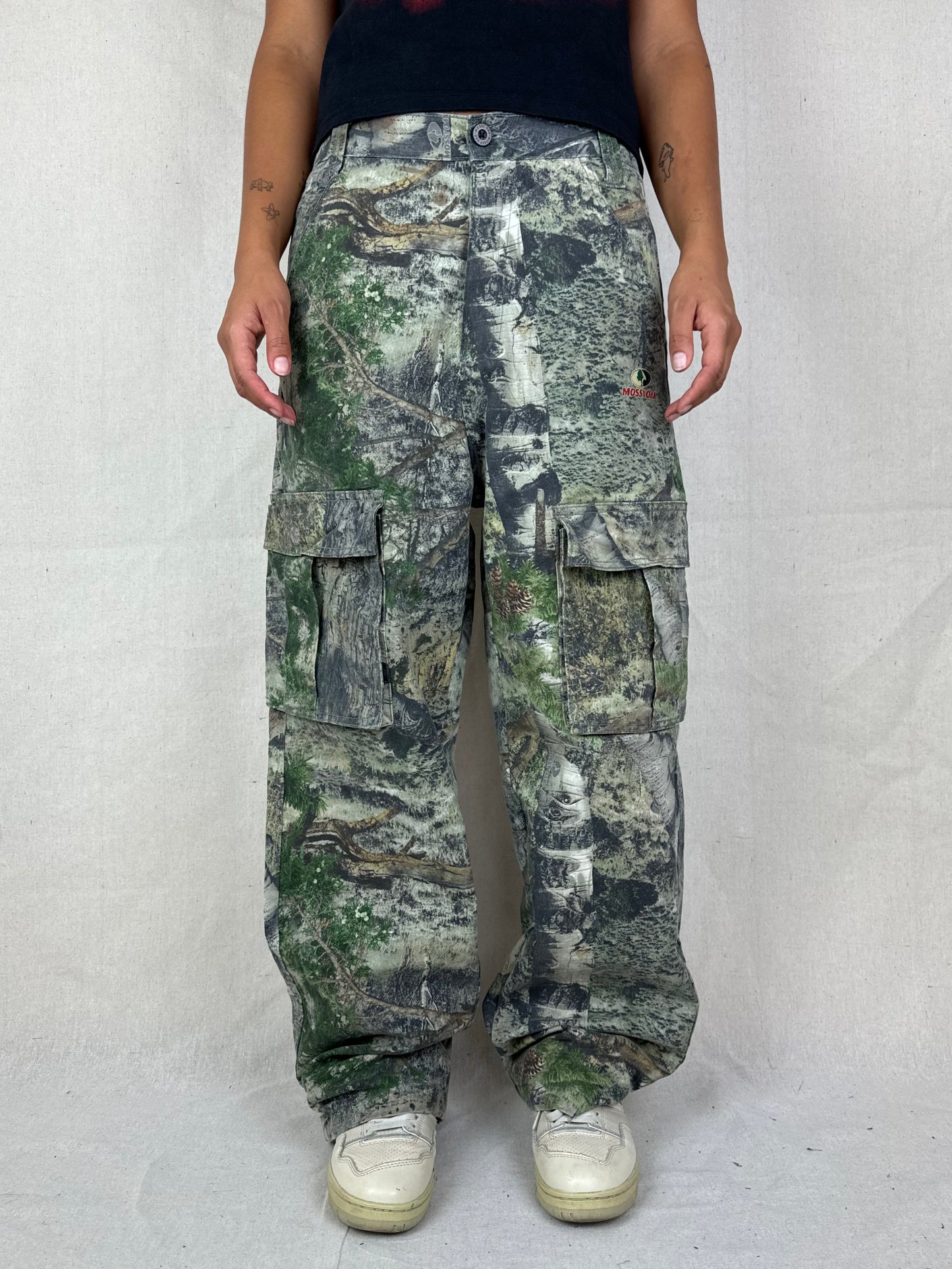 90's Mossyoak Realtree Camo Vintage Cargo Pants Size 31x30