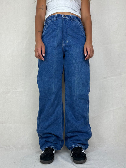 90's Carhartt Contrast Stitch Vintage Heavy Duty Carpenter Jeans Size 29x32