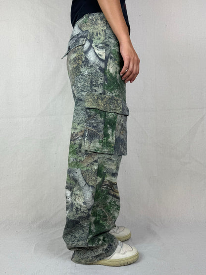 90's Mossyoak Realtree Camo Vintage Cargo Pants Size 31x30