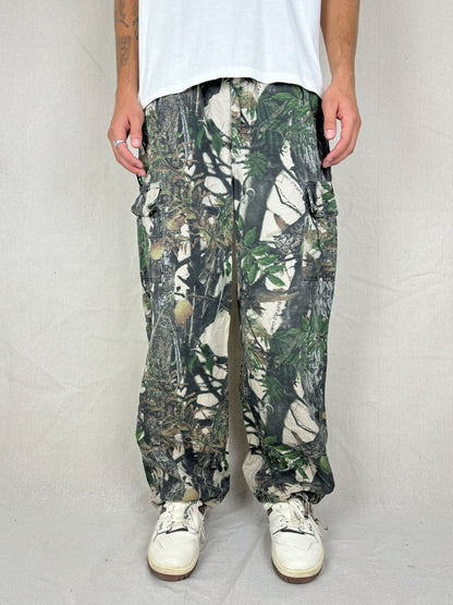 90's Ridgeline Buffalo Camo Vintage Cargo Pants Size 34x31