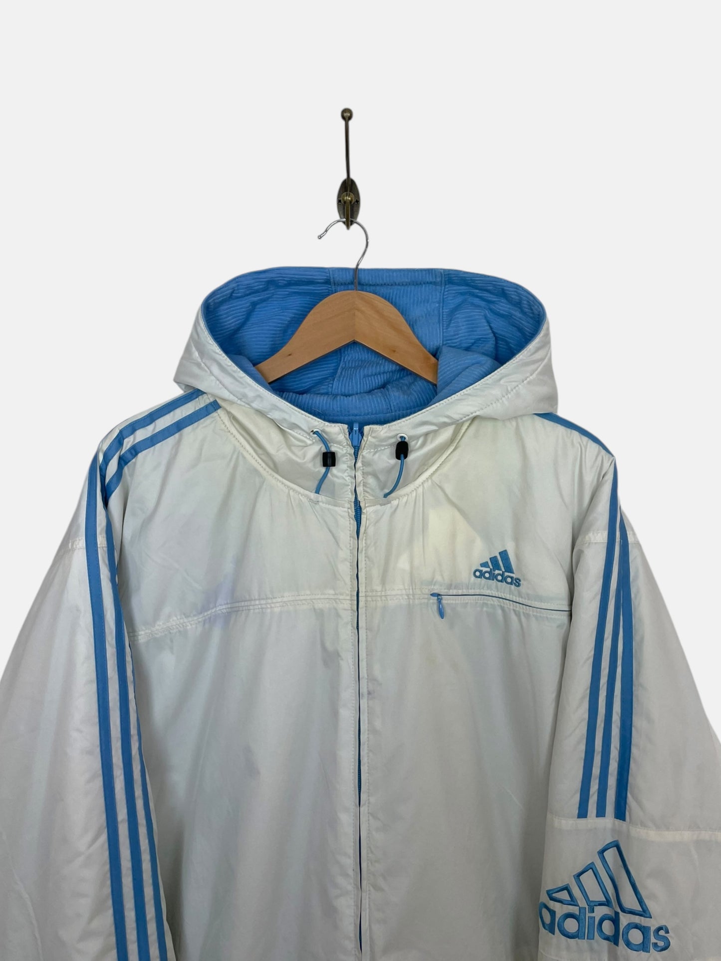 90's Adidas Embroidered Vintage Reversible Jacket Size 2XL-3XL