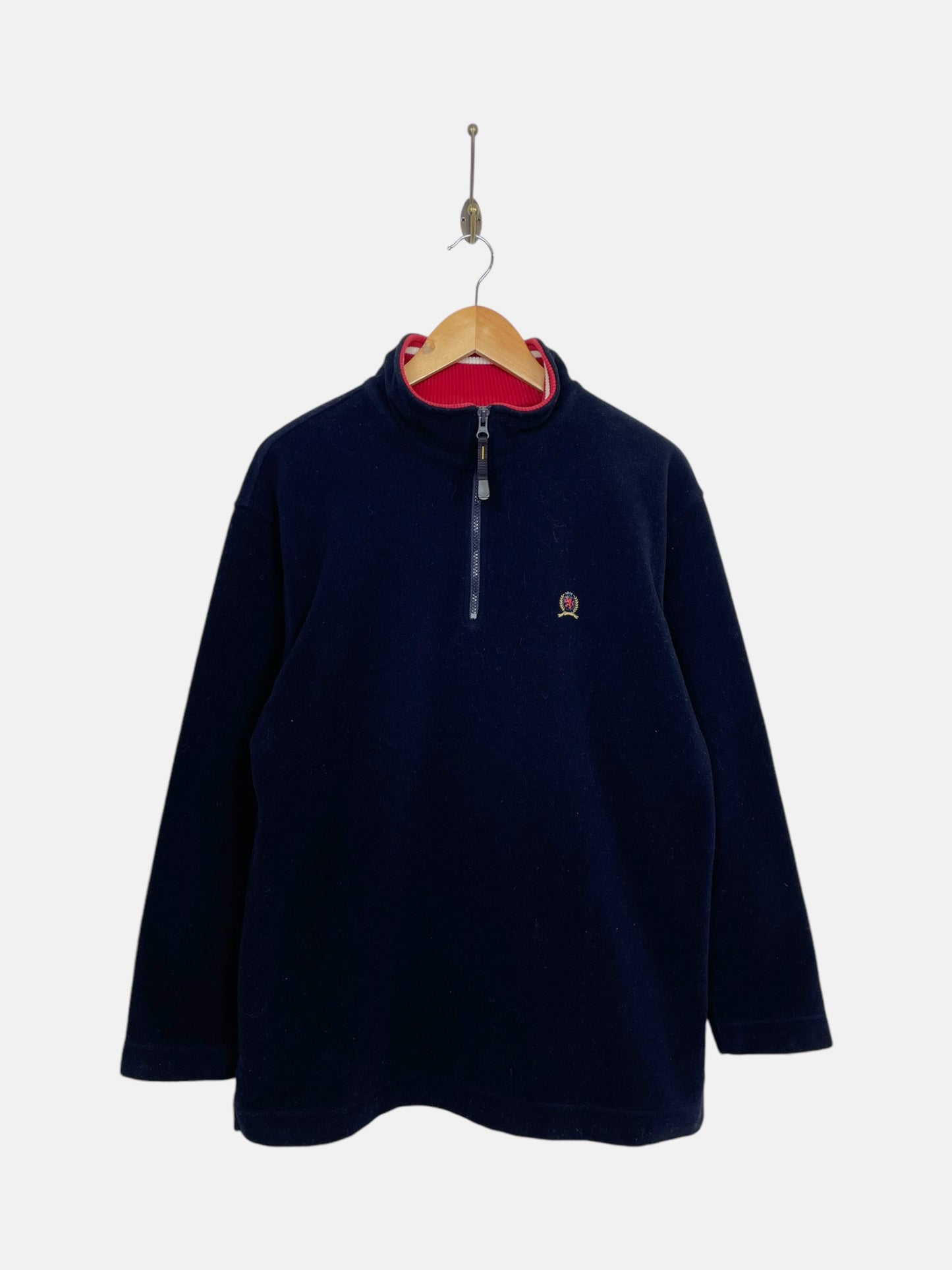 90's Tommy Hilfiger Vintage Embroidered Quarterzip Sweatshirt Size L-XL