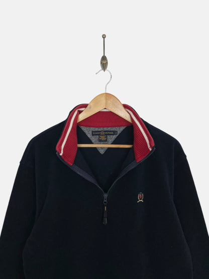 90's Tommy Hilfiger Vintage Embroidered Quarterzip Sweatshirt Size L-XL