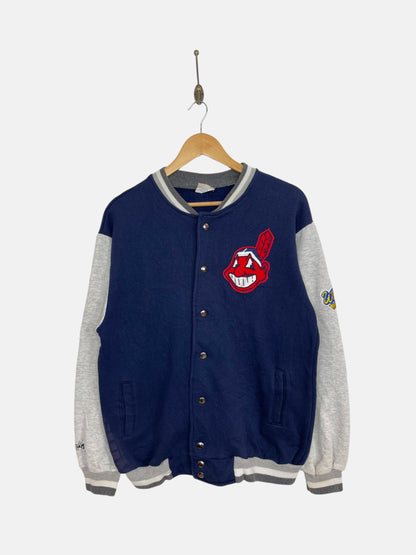 90's Cleveland Indians Embroidered Vintage Bomber Jacket Size M