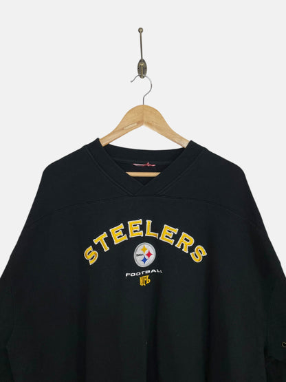 90's Steelers Embroidered Vintage Sweatshirt Size 2XL-3XL