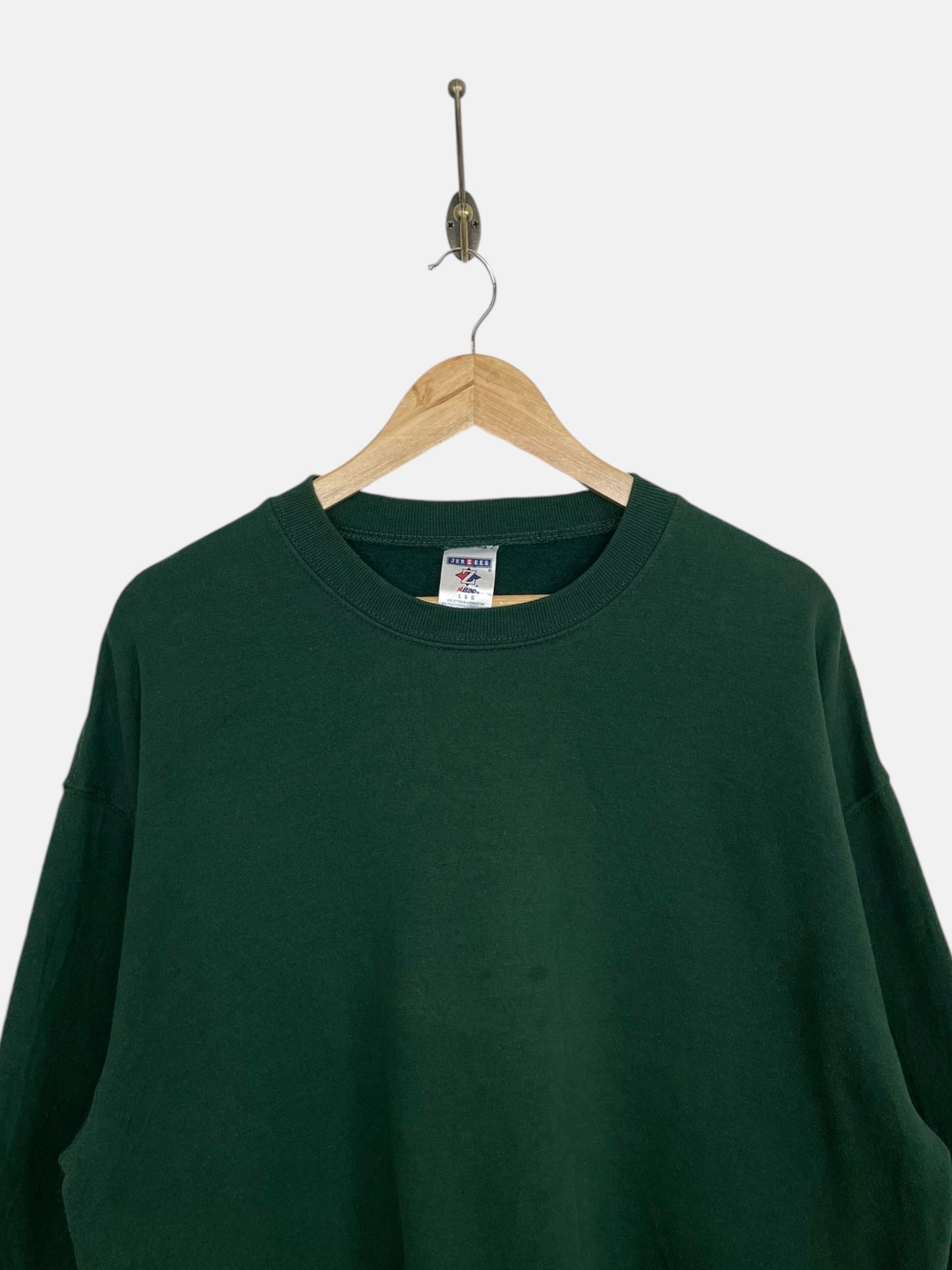 90's Green Vintage Sweatshirt Size L