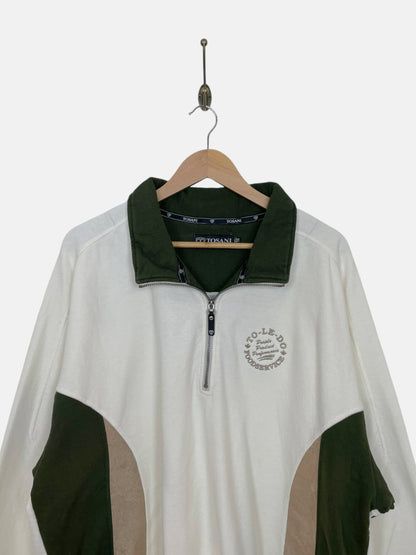 90's Tosani Golf Quarterzip Embroidered Vintage Sweatshirt Size 2XL