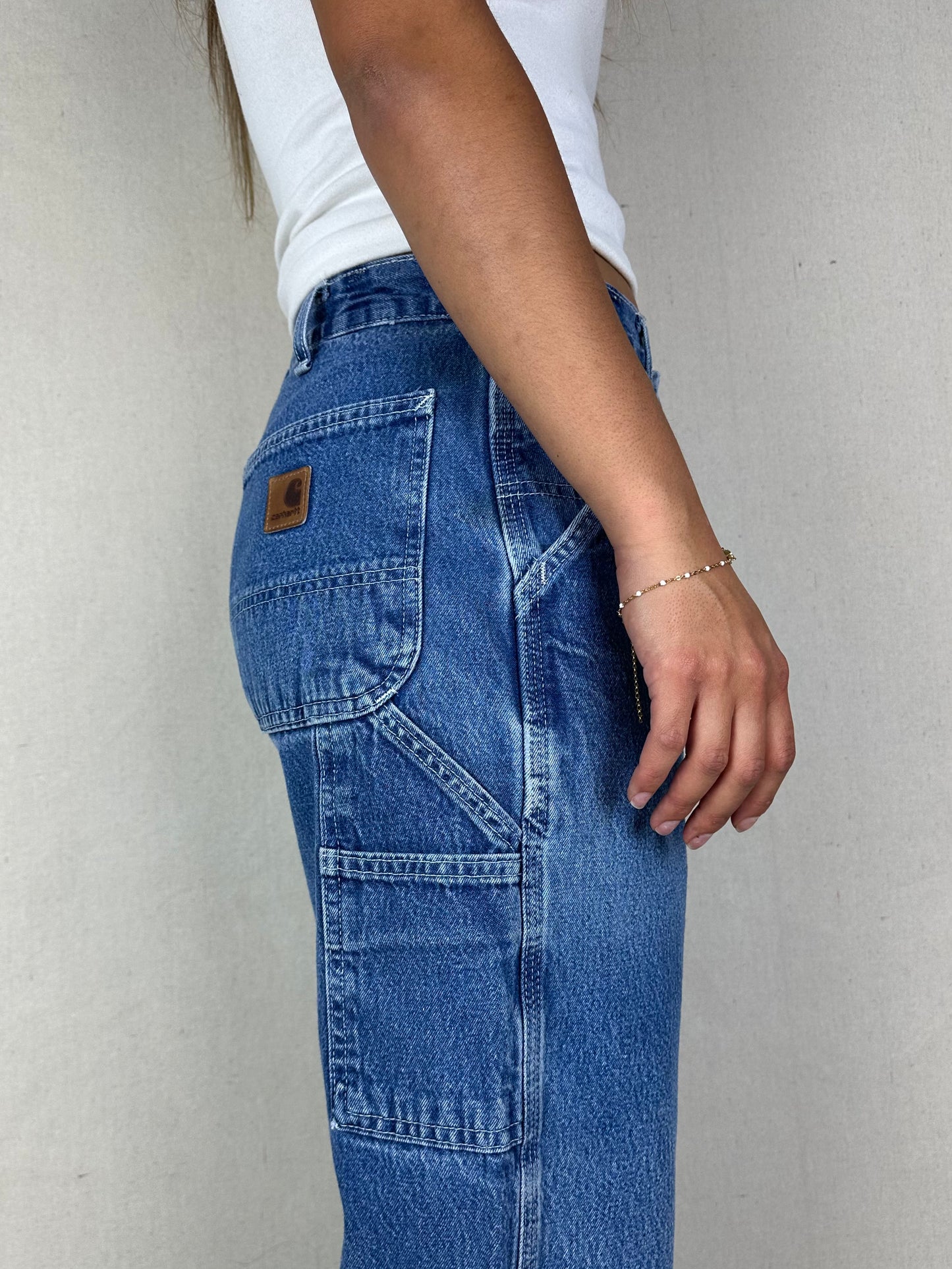 90's Carhartt Heavy Duty Vintage Carpenter Jeans Size 30x32