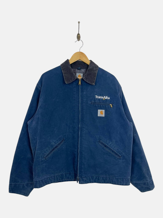 90's Carhartt TransAlta Detroit Blue Vintage Jacket Size XL-2XL