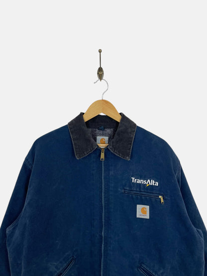 90's Carhartt TransAlta Detroit Blue Vintage Jacket Size XL-2XL