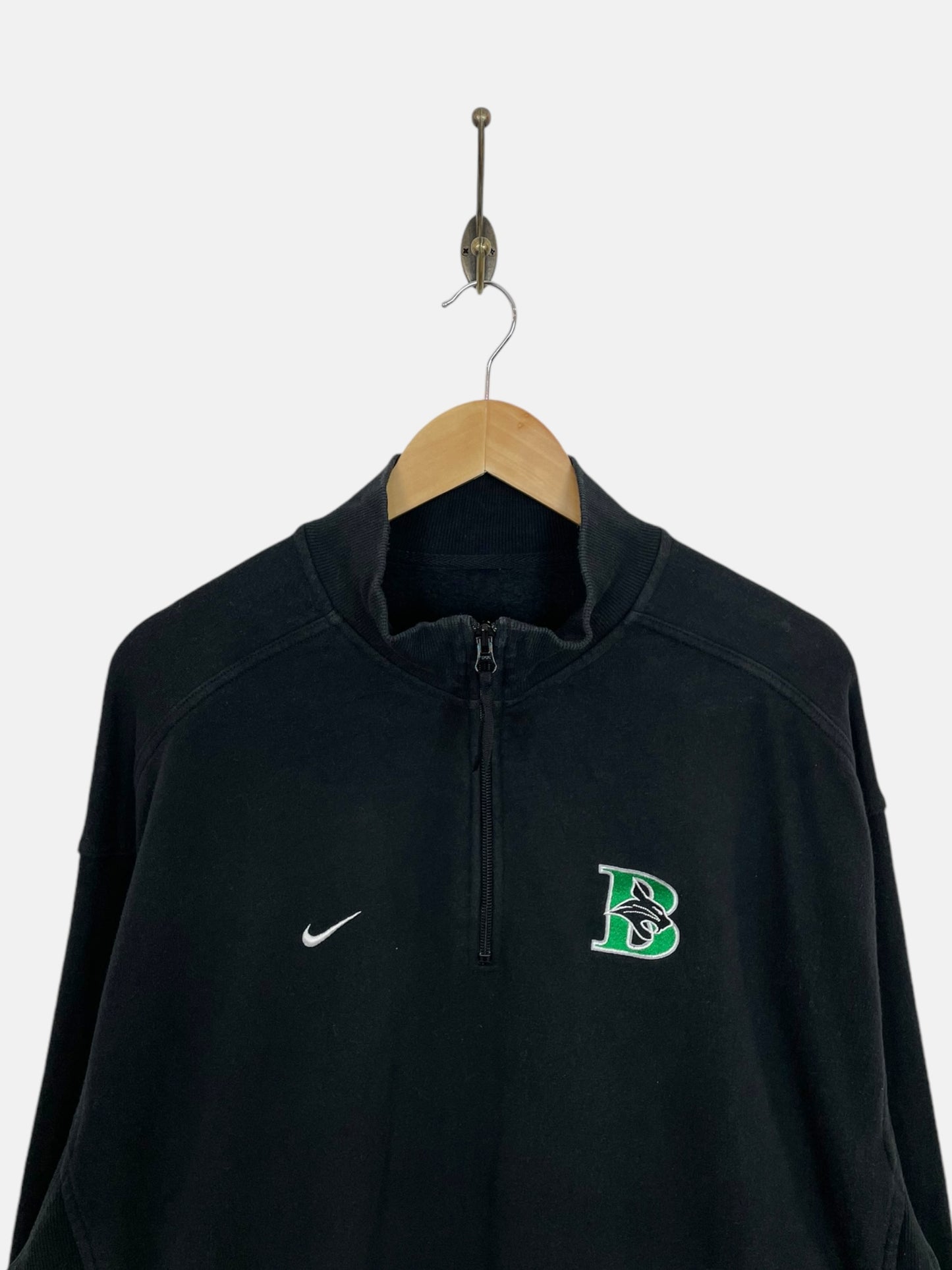 90's Nike Bluffton Bobcats Embroidered Vintage Quarterzip Sweatshirt Size 2XL